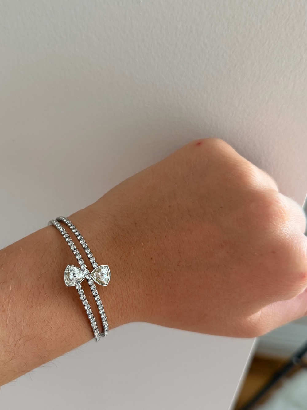 Elegant Double-Row Crystal Bracelet